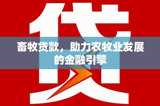 马龙畜牧贷款，助力农牧业发展的金融引擎