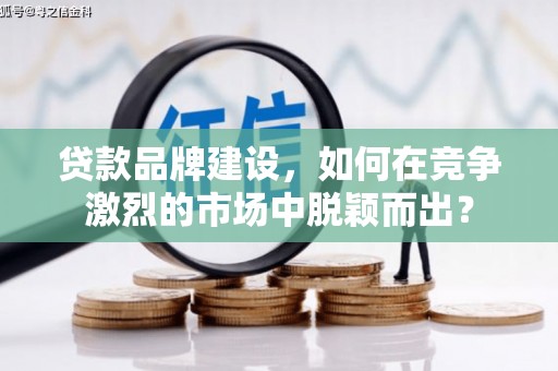 马龙贷款品牌建设，如何在竞争激烈的市场中脱颖而出？