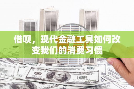 马龙借呗，现代金融工具如何改变我们的消费习惯