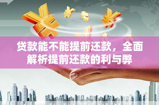 马龙贷款能不能提前还款，全面解析提前还款的利与弊