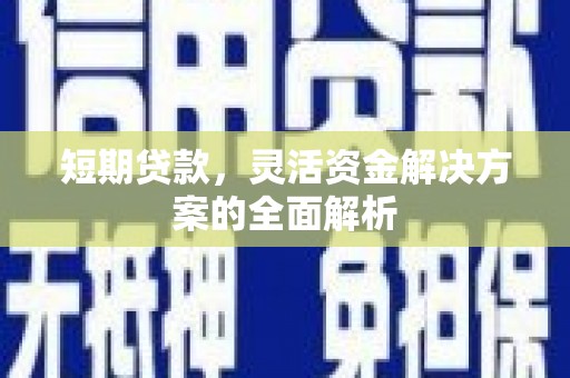 马龙短期贷款，灵活资金解决方案的全面解析