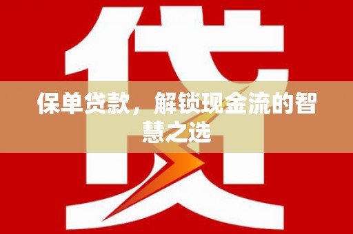 马龙保单贷款，解锁现金流的智慧之选