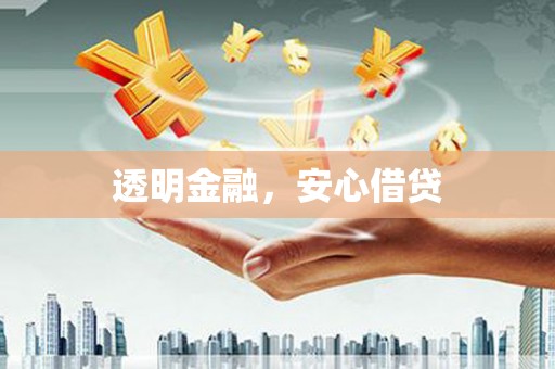 马龙透明金融，安心借贷
