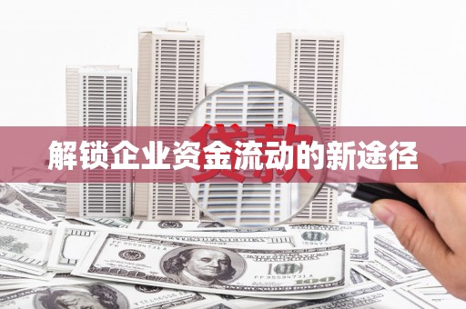 马龙解锁企业资金流动的新途径