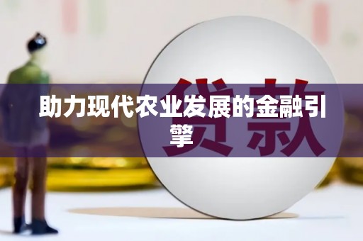 马龙助力现代农业发展的金融引擎